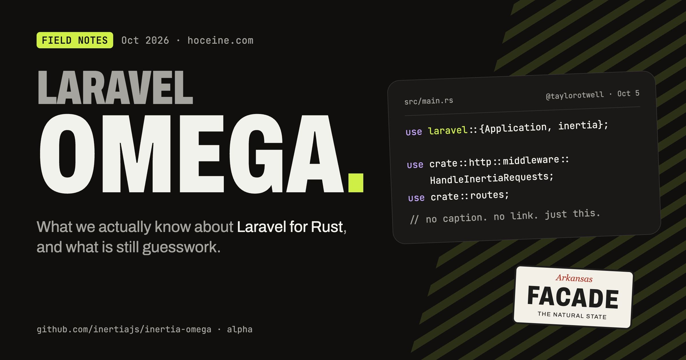 Laravel Omega: What We Actually Know About Laravel for Rust